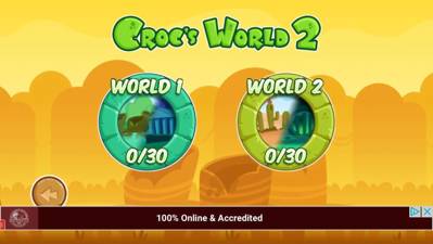 Croc's World 2 - Screenshot - Game Select (World) - 1024x577