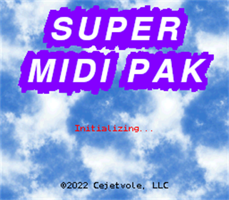 Super MIDI Pak - Screenshot - Game Title (null) - 256x224
