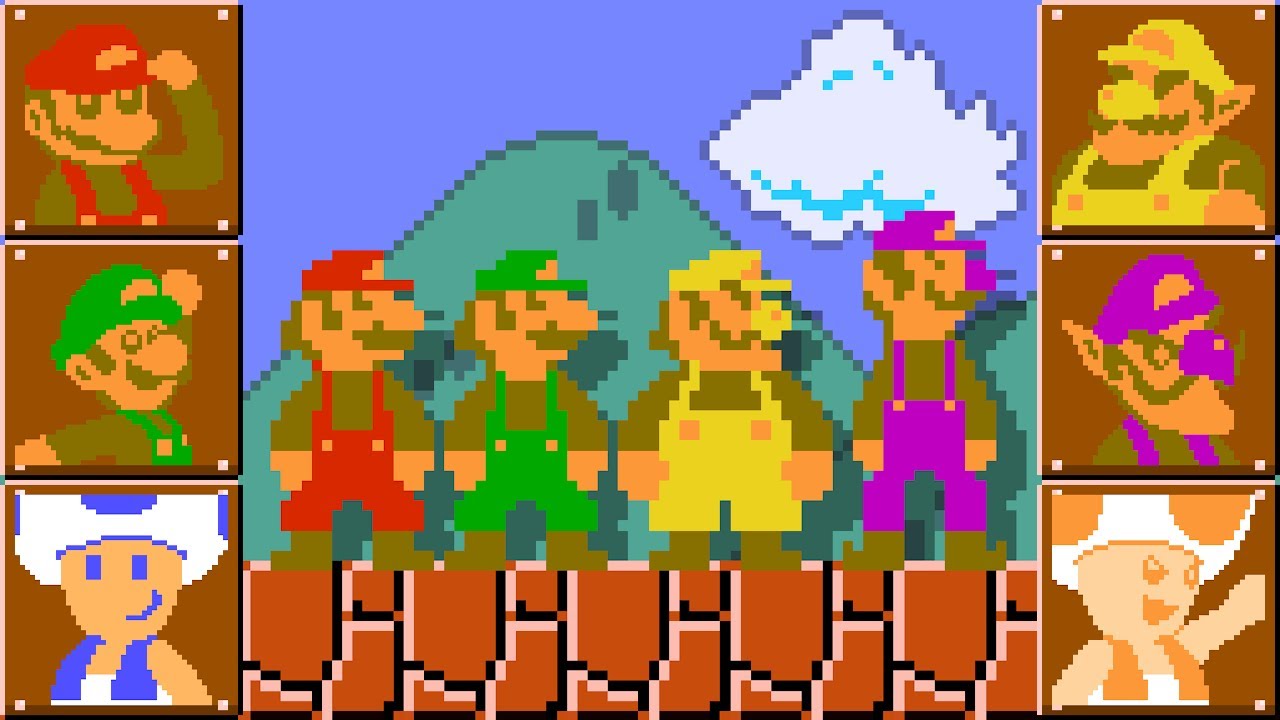 Illustration of Super Mario Brothers Remix