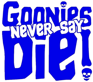 The Goonies Never Say Die Pinball - Clear Logo (World) - 445x391