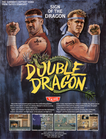 Double Dragon - Advertisement Flyer - Front (North America) - 2683x3500