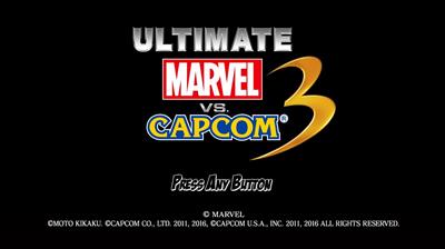 Ultimate Marvel vs. Capcom 3 - Screenshot - Game Title (World) - 1272x714
