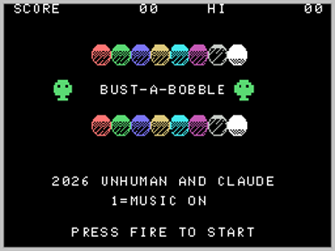 Bust-A-Bobble 1 - Screenshot - Game Title (World) - 256x192