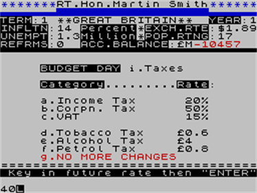 Great Britain Limited - Screenshot - Gameplay (null) - 256x192