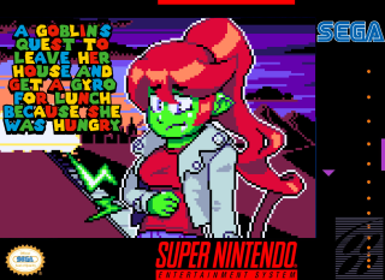 A Goblin's Quest to Leave Her House and Get a Gyro for Lunch - Fanart - Box - Front (World) - 320x233