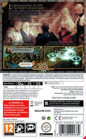 Tactics Ogre: Reborn - Box - Back (France) - 1181x1902