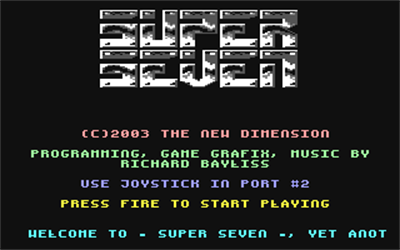 Super Seven - Screenshot - Game Title (null) - 320x200