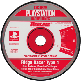 Exclusive PlayStation Racing Demos - Disc (United Kingdom) - 500x503