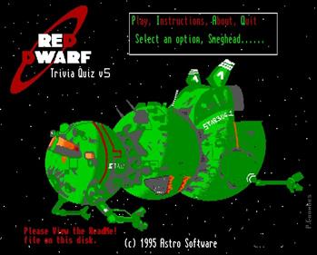 Red Dwarf Trivia Quiz - Screenshot - Game Title (null) - 626x504