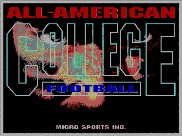 All-American College Football (1993) - Screenshot - Game Title (null) - 640x480