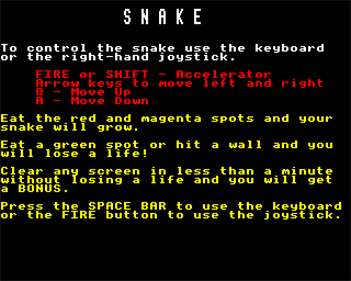 Snake (Kansas City Systems) - Screenshot - Game Title (null) - 640x512