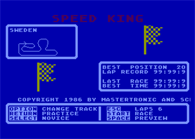 Speed King - Screenshot - Game Title (null) - 336x240
