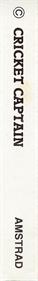 Cricket Captain (Allanson) - Box - Spine (Europe) - 165x1206