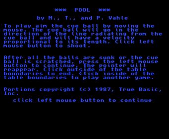 Pool (T. M. P. Vahle) - Screenshot - Game Title (null) - 682x562