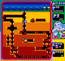 Illustration of Dig Dug Deluxe