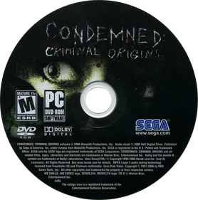 Condemned: Criminal Origins - Disc - 733x739