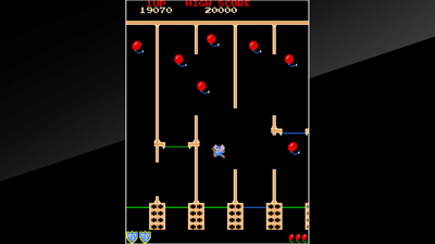 Arcade Archives: Mappy - Screenshot - Gameplay (World) - 1920x1080