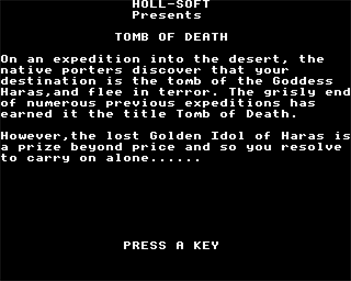 Tomb of Death - Screenshot - Game Title (United Kingdom) - 640x512
