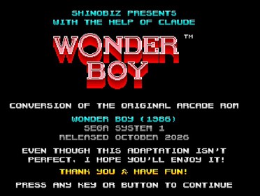 Wonder Boy (ShinobiZ) - Screenshot - Game Title (null) - 698x526