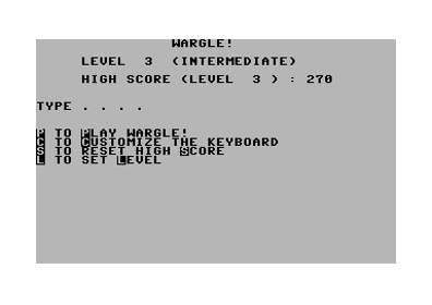 Wargle - Screenshot - Game Select (North America) - 384x272
