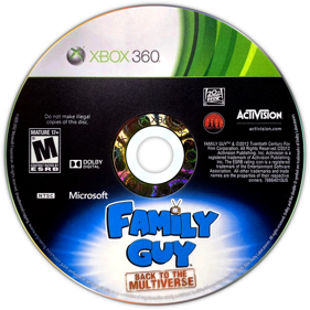 Family Guy: Back to the Multiverse - Disc (North America) - 1149x1149