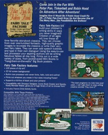 Peter Pan & Robin Hood: Fairy Tale Factory - Box - Back (North America) - 696x874