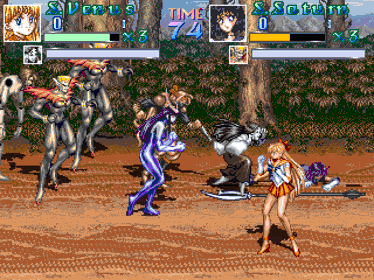 Pretty Soldier Sailor Moon [Arcade Style Version] [Blacked Edition] - Screenshot - Gameplay (World) - 960x720