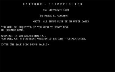 Battune: Crimefighter - Screenshot - Game Title (null) - 640x400
