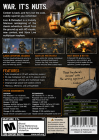 Conker: Live & Reloaded - Fanart - Box - Back (North America) - 728x1029