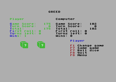 Pair o' Dice Games - Screenshot - Game Over (North America) - 384x272