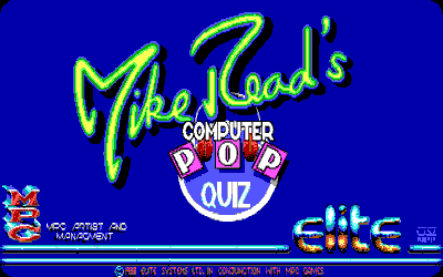 Mike Read's Computer Pop Quiz - Screenshot - Game Title (null) - 640x400