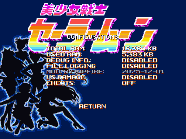 Pretty Soldier Sailor Moon [Arcade Style Version] [Blacked Edition] - Screenshot - Game Title (World) - 960x720