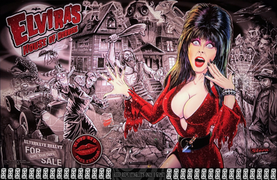 Elvira's Party House of Horrors: Blood Red Kiss Edition - Arcade - Marquee (null) - 2302x1497