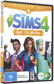 The Sims 4: Get to Work - Box - 3D (Australia) - 567x878