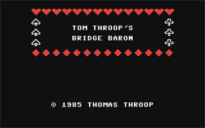 Tom Throop's Bridge Baron - Screenshot - Game Title (null) - 320x200