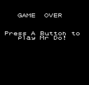 Mr. Do! - Screenshot - Game Over (World) - 160x152