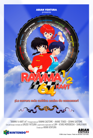 Ranma ½ Kart 64 - Poster (South America) - 2528x3750