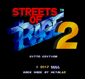 Ditto in Streets of Rage 2 - Screenshot - Game Title (United States) - 256x240