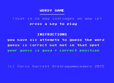 Wordy - Screenshot - Game Title (null) - 687x500