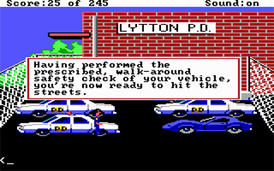 Police Quest: In Pursuit of the Death Angel - Screenshot - Gameplay (null) - 640x400