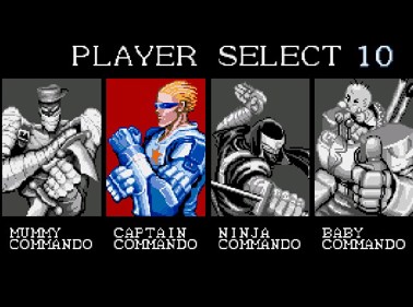 Captain Commando Demake - Screenshot - Game Select (null) - 579x430