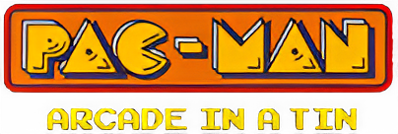 Pac-Man Arcade in a Tin - Clear Logo (World) - 398x134