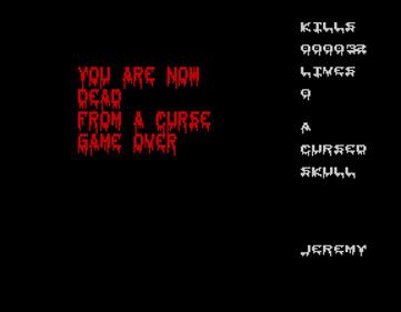 A Cursed Skull - Screenshot - Game Over (null) - 576x448