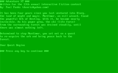 Adventure XT - Screenshot - Game Title (null) - 640x400