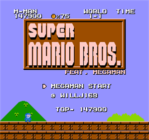 Megaman in SMB1 - Screenshot - Game Title (null) - 256x240