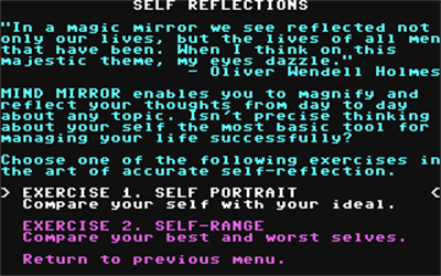 Timothy Leary's Mind Mirror - Screenshot - Gameplay (null) - 320x200