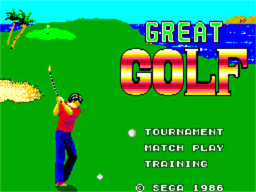 Great Golf (Japanese Version) - Screenshot - Game Title (Japan) - 256x192