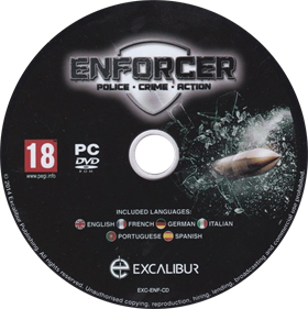 Enforcer: Police Crime Action - Disc (Europe) - 723x724