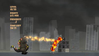 Attack of the 50ft Verbose Dinosaur - Screenshot - Gameplay (World) - 1000x562