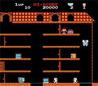 Mappy Arrangement: NES Edition - Screenshot - Gameplay (null) - 256x224